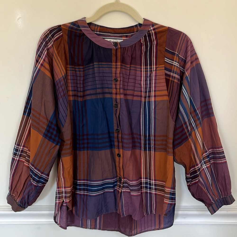 Madewell Plaid Blouse